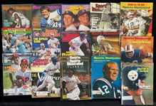 1960s-2000s Sports Illustrated, Football Digest, Inside Sports & more (Lot of 85)