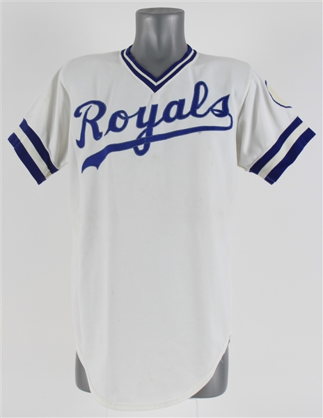 1975 Cookie Rojas Kansas City Royals Game Worn Home Jersey (MEARS LOA)