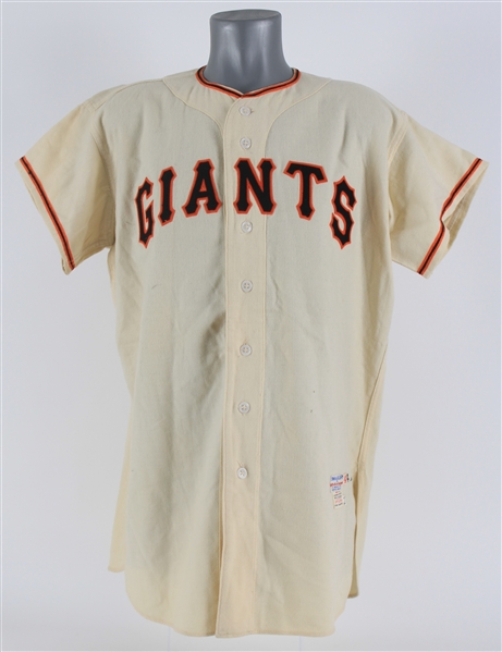 1954 Al Corwin New York Giants Game Worn Home Jersey (MEARS LOA) World Series Season