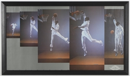 1987 Michael Jordan Chicago Bulls 23" x 41" Framed Air Jordan Imagination Poster