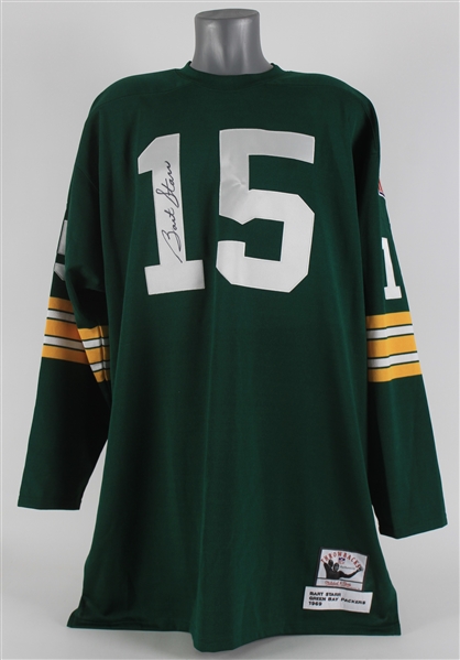 1969 Bart Starr Green Bay Packers Signed Mitchell & Ness Throwback Jersey (JSA) 