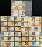 1961-63 Post Cereal & Jello Baseball Trading Cards - Lot of 42