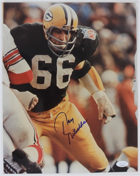 2000s Ray Nitschke Green Bay Packers Signed 11" x 14" Photo *JSA*
