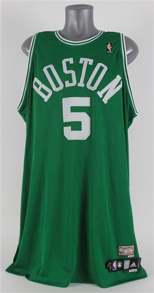 2007-08 Kevin Garnett Boston Celtics 1956-57 Hardwood Classics Throwback Jersey (MEARS A5) NBA Championship Season