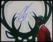 2016-2019 Thon Maker Milwaukee Bucks Autographed 8"x10" Color Photo 