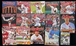 2006-2023 St. Louis Cardinal Gameday Magazines and Busch Stadium Millions of Cardinals Memories DVD (Lot of 32)