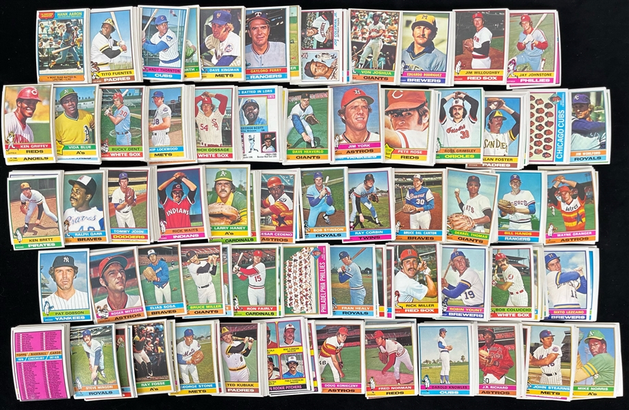 Lot Detail - 1976 Topps Baseball Trading Cards Complete Set of 660 ...