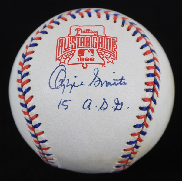 1996 Ozzie Smith St. Louis Cardinals Signed Official All Star Game Baseball *JSA*