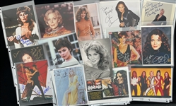 1980s-2000s Female Celebrity & Entertainers Signed Photo Collection - Lot of 120 