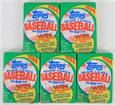 1984 Topps Baseball Trading Cards Unopened Packs - Lot of 5