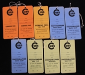 1970s Chicago Cubs Wrigley Field Clubhouse Press & Photographer Passes - Lot of 9