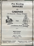 1982-2000 Boxing Poster Collection - Lot of 2 w/ Earnie Shavers vs Chuck Gardner Fight Poster & The Boxing Prince Movie Poster