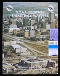 1977 Marquette Warriors Team Signed NCAA Tournament Program + Ticket Stub w/ 14 Signatures Including Al McGuire, Butch Lee, Bo Ellis & More (JSA)