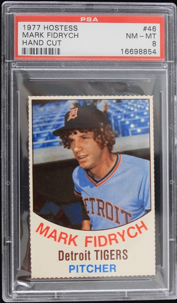 1977 Mark Fidrych Detroit Tigers Hostess Hand Cut Trading Card #46 (NM-MT 8)