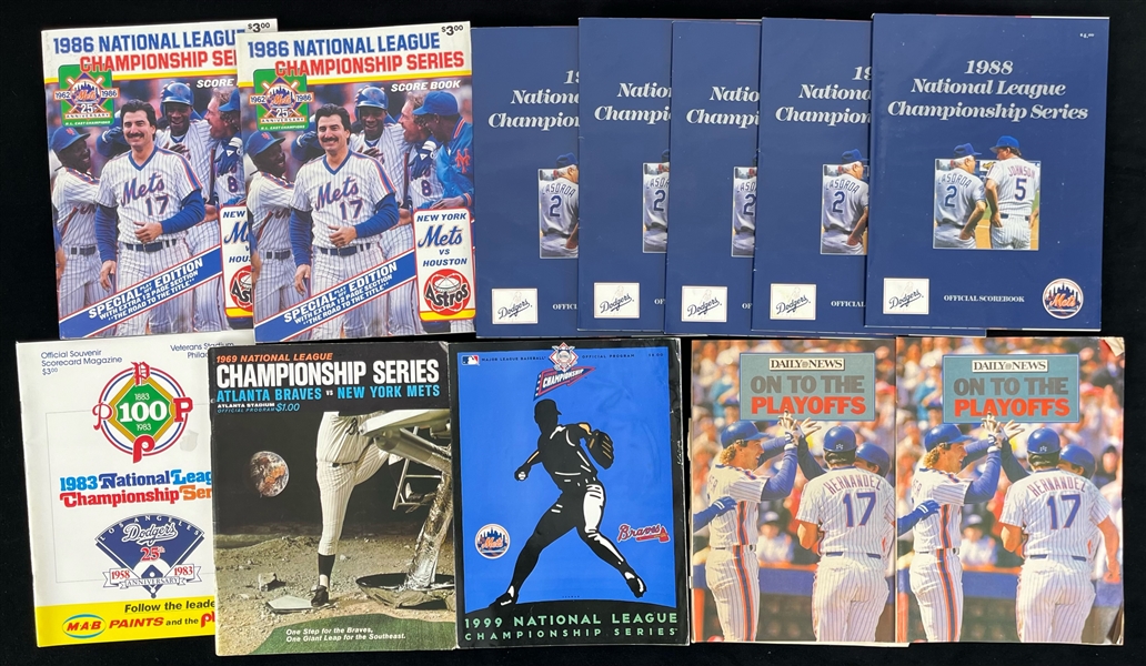 1969-99 National League Championship Series Program Collection - Lot of 12