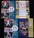 1990-1993 MLB Hall of Fame Induction Programs (Lot of 4)