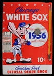 1956 Washington Senators vs Chicago White Sox Official Score Book and Ticket Stub