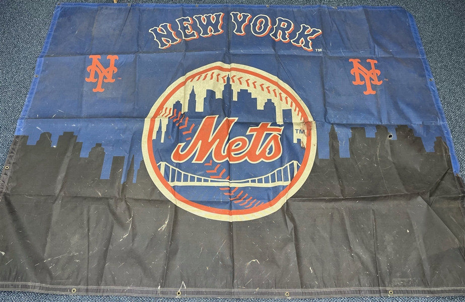 2008 New York Mets Shea Stadium Final Season 85" x 111" Windscreen (MEARS LOA/MeiGray)