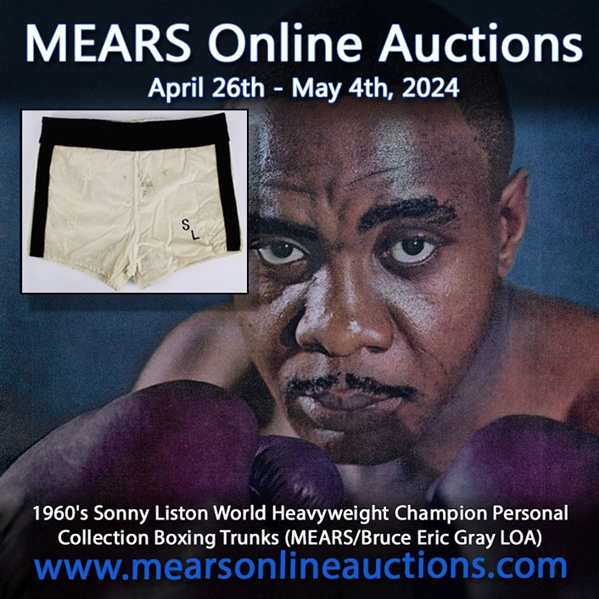 1960s Sonny Liston World Heavyweight Champion Personal Collection Boxing Trunks (Bruce Eric Gray Source/MEARS LOA)