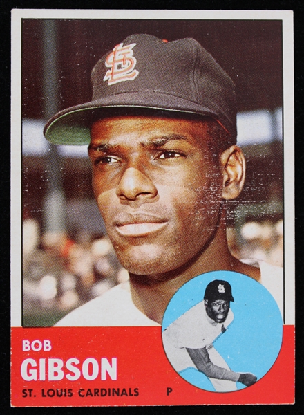 1963 Bob Gibson St. Louis Cardinals Topps Trading Card #415