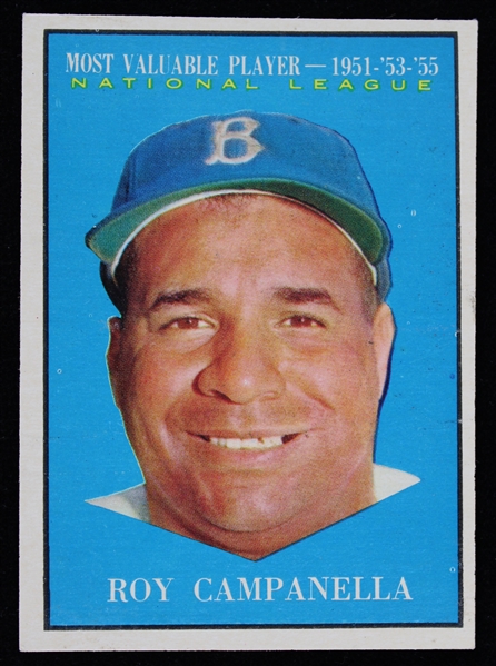 1961 Roy Campanella Brooklyn Dodgers Topps Trading Card #480