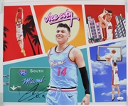 2019-24 Tyler Herro Miami Heat Signed 16" x 20" Vice City Photo Collage *JSA*