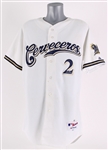 2015 Scooter Gennett Milwaukee Brewers Signed Game Worn Spring Training Cerveceros Jersey (MEARS LOA/MLB Hologram)