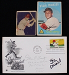 1949-1969 Stan Musial St. Louis Cardinals Trading Cards and Centennial of Baseball Envelope (Lot of 3)