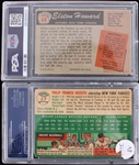 1954-1955 Phil Rizzuto (Good 2) and Elston Howard (VG-3) New York Yankees Trading Cards (PSA Slabbed)