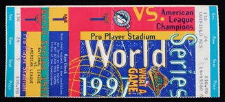 1997 Cleveland Indians vs Florida Marlins World Series Game 1 Full Ticket