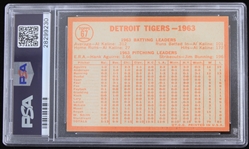 1964 Detroit Tigers Team Topps Trading Card #67 (NM 7)