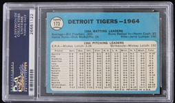 1965 Detroit Tigers Team Topps Trading Card #173 (NM 7)