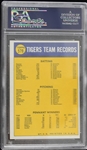 1970 Detroit Tigers Team Topps Trading Card #579 (NM-MT 8)