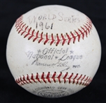 1961 Tom Yawkey Boston Red Sox Owner Signed ONL Giles World Series Game Used Baseball (MEARS LOA/Full JSA Letter)