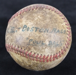 1952 Game Used Baseball Attributed to Ted Williams Day at Fenway Park April 30th (MEARS LOA)