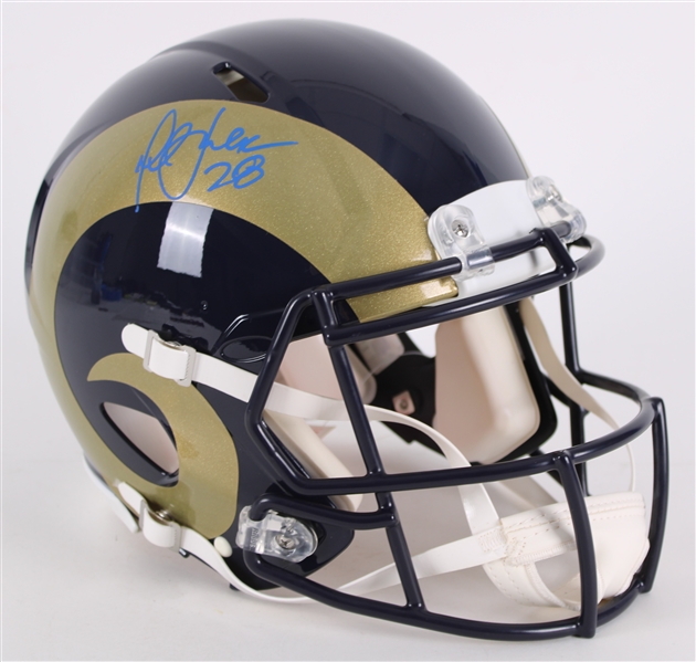 Lot Detail - 2021 Marshall Faulk St. Louis Rams Signed Full Size Helmet ...