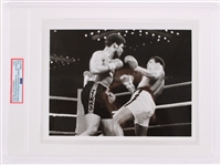 1978 Leon Spinks vs Muhammad Ali 7"x9" ABC B&W Photo (PSA Slabbed Type 1)