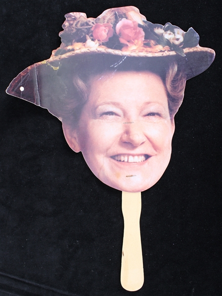 1989 Minnie Pearl Signed Nashville Pioneers 9" Cut Out Face Mask 