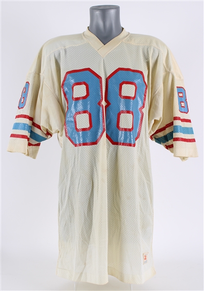 1975-76 Jim Beirne Houston Oilers Game Worn Road Jersey (MEARS LOA)