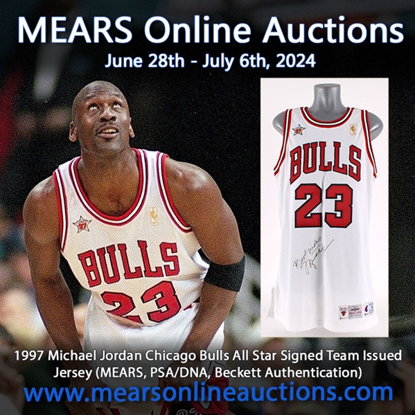 1997 Michael Jordan Chicago Bulls Signed All Star Jersey (MEARS A5 & PSA/DNA & Beckett)