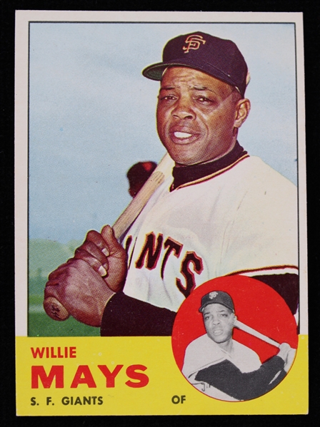 1963 Willie Mays San Francisco Giants Topps Trading Card #300