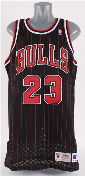 1995-96 Michael Jordan Chicago Bulls Pro Cut Alternate Jersey (MEARS A5)