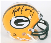 1995 Brett Favre Green Bay Packers Signed Mini Helmet (Ball Four COA)