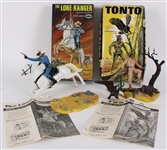 1967 The Lone Ranger & Tonto Plastic Assembly Kits by Aurora Plastics Corp