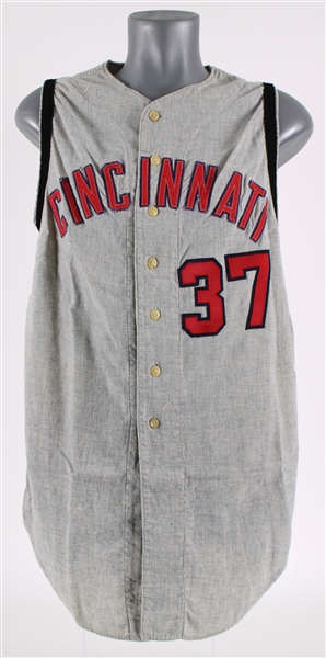 1965 Roger Craig Cincinnati Reds Game Worn Road Jersey Vest (MEARS LOA)