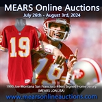 1993 Joe Montana San Francisco 49ers Signed Home Jersey (MEARS LOA/JSA)