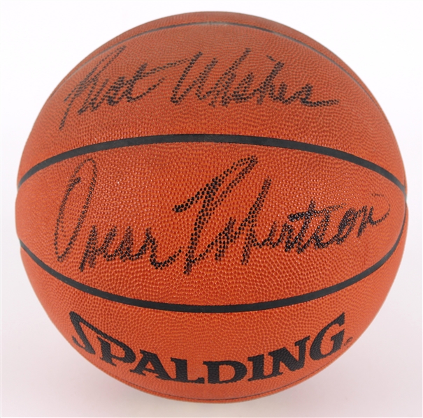 1990s Oscar Robertson Milwaukee Bucks Signed Basketball (JSA)