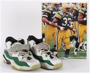 1996 Doug Evans Green Bay Packers Signed Nike Game Worn Cleats (MEARS LOA/JSA)
