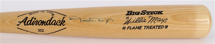 1970s Willie Mays San Francisco Giants Signed Adirondack Bat (JSA)