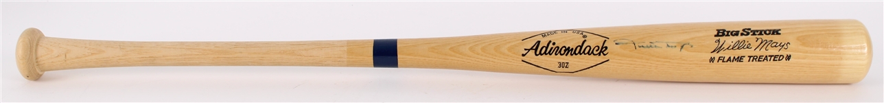 1970's Willie Mays San Francisco Giants Signed Adirondack Bat (JSA)